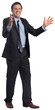 © vectorfusionart - Digital png photo of caucasian businessman shouting on transparent background