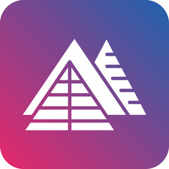 Vector Design Pyramid Icon Style