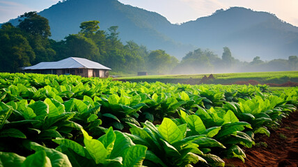 Tobacco plantation.