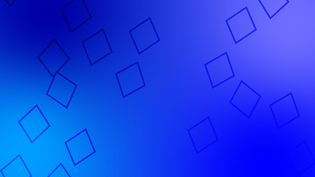 CG image of blue background including rhombus shaped object