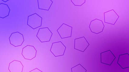 CG image of purple background including polygon shaped object