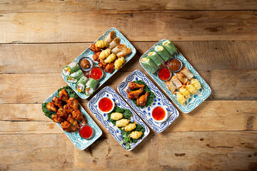 Poster - Various Southeast Asian food on the table	