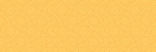 Abstract Yellow Circle Pattern Seamless Design, Modern Geometric Swirl Summer Sun Background, Luxury Radial Repetition Texture, Premium Decor Vector Art.