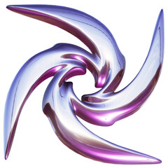 Wall Mural - chrome elements for design in y2k style