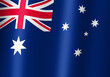 commonwealth of australia national flag 3d illustration close up view