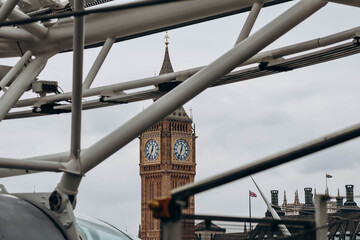 Canvas Print - London, United Kingdom - September 25, 2023: View of central London from the London Eye Ferris Wheel