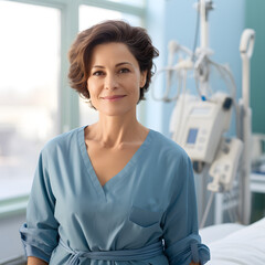 Wall Mural - Mid aged female doctor in hospital