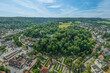 Die Hochschulstadt Weingarten in Oberschwaben im Luftbild, Blick zum Naherholungsgebiet am Kreuzberg