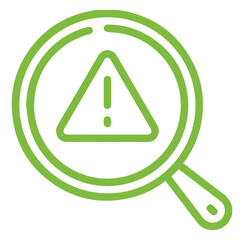 Poster - icon search warning