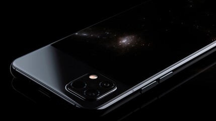 Aufkleber - Mobile phone mockup with high-resolution photography , completely blank screen, showcasing the device's design and minimalistic elegance,