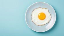 Top View Of Delicious Breakfast Of Fried Egg