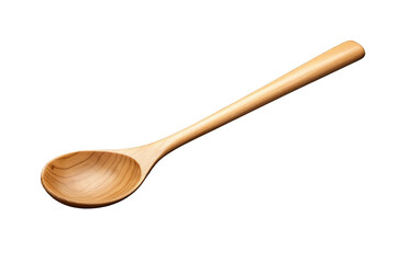 Kitchen Companion The Timeless Utility of a Wooden Spoon on White or PNG Transparent Background.