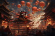 Chinese New Year. Chinese Dragon symbol of 2024