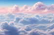 Realistic blue and pink clouds background. High quality