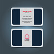 2023 best business card template in modern and cool style with rounded corner vector illustration editable.