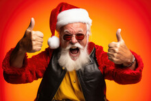 Funny Santa Claus With Thumbs Up