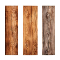 Wall Mural - wooden board isolated on transparent background Remove png, Clipping Path