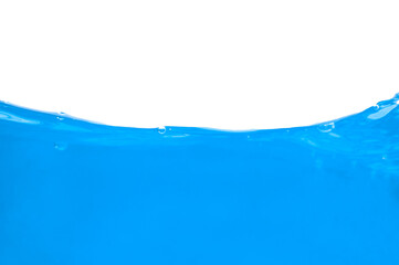  Picture of blue water taken on a white background.