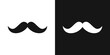 Masculine mustache vector icon. Mustache shape, gentleman sign