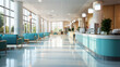 Blurry Atmosphere: Reception Clinic and Hospital Hallway