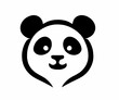 Illustration of a panda bear head