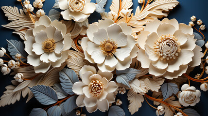 Wall Mural - beautiful flower background,