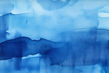 Abstract Blue Watercolor Clouds

