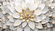 white flower sacred geometry wedding purity - by generative ai