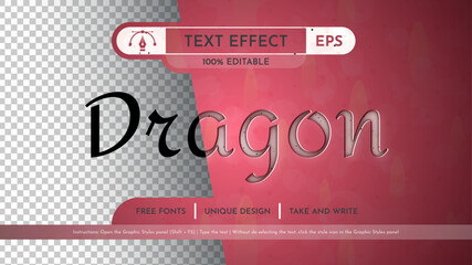 Wall Mural - Dragon Fruit - Editable Text Effect, Font Style