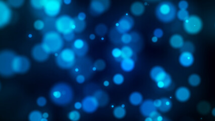 Poster - Seamless loop circle bokeh lights background. Defocused of light leak flares. Abstract mesh background flow slow motion glowing element structure