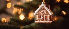 Wooden Christmas Gingerbread House