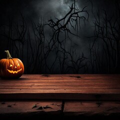 halloween background with pumpkin