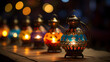 © Ash - decorating with oil lamps during the joyous Diwali festival,
