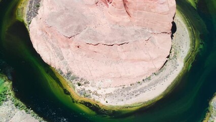 Sticker - Aerial view of Horseshoe Bend in Page, Arizona