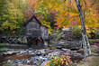 Glade Creek Grist Mill in Babcock State Park in Autumn
