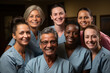 © youriy - Portrait of happy medical team with diverse backgrounds