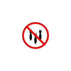 Poster - No bomb sign. Air bomb is forbidden icon isolated on white background