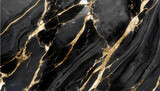 Fototapeta Lawenda - Gold-Black marble