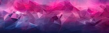 Abstract Image Of Colorful Low Polygonal Shapes In The Style Of Light Silver And Dark Pink Generative AI