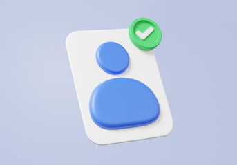 Poster - profile name personal online account approved checkmark unlock signin icon username password, secure