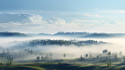  Panoramic image of a mountainous landscape,Generated by AI