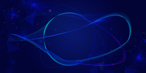 Poster - looping wave abstract background for presentations, posters, banners and web design