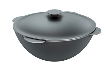 Poster - Kazan from Cast Iron, Cauldron. 3D rendering isolated on transparent background