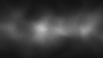 Wall Mural - realistic black and white dark smoke cloud loop motion background.