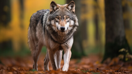  Photographer photo of a gray wolf in the wild