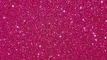 Looping Animation Of A Shiny Hot Pink Glitter Background