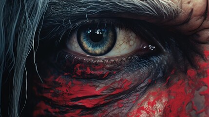 Wall Mural - The eye of the witcher, AI