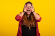 © EDI - Adult fat woman in studio shots with various facial expressions