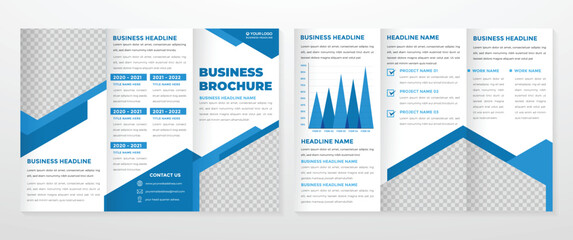 Wall Mural - business brochure template vector design with minimalist and modern style