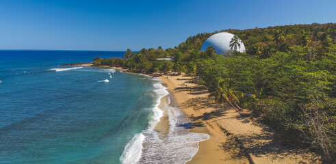 Tranquil view of Domes beach in Rincon Puerto Rico